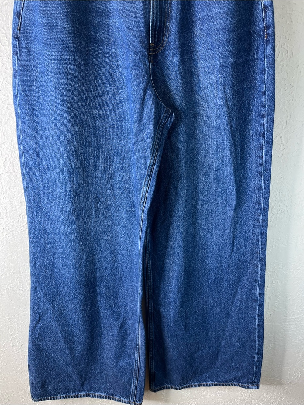 Abercrombie And Fitch Curve Love The Wide Leg High Rise in Blue - Picture 7 of 14